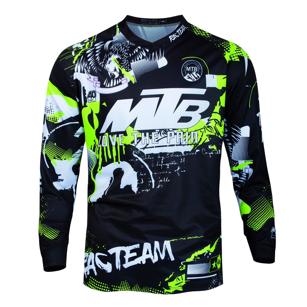Mountain Biking Shop - MTB Mountainbike Langarm-Radtrikot Trendiges Design Atmungsaktives