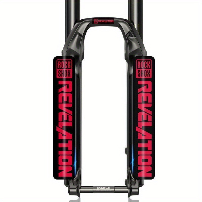 Mountain Biking Logo - 2 Stück Rockshox Fahrradgabel-Schutzaufkleber mit Logo-Pin-Set,