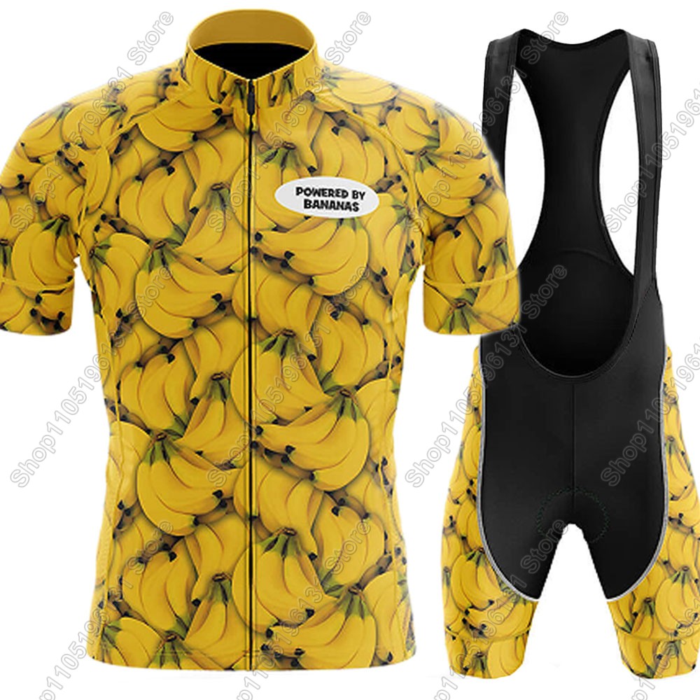 Mountain Biking Shorts - Powerouge-By-Bananas 2026 Radtrikot-Set, Sommer-Fahrradbekleidung, Rennrad-Shirts, Anzug,