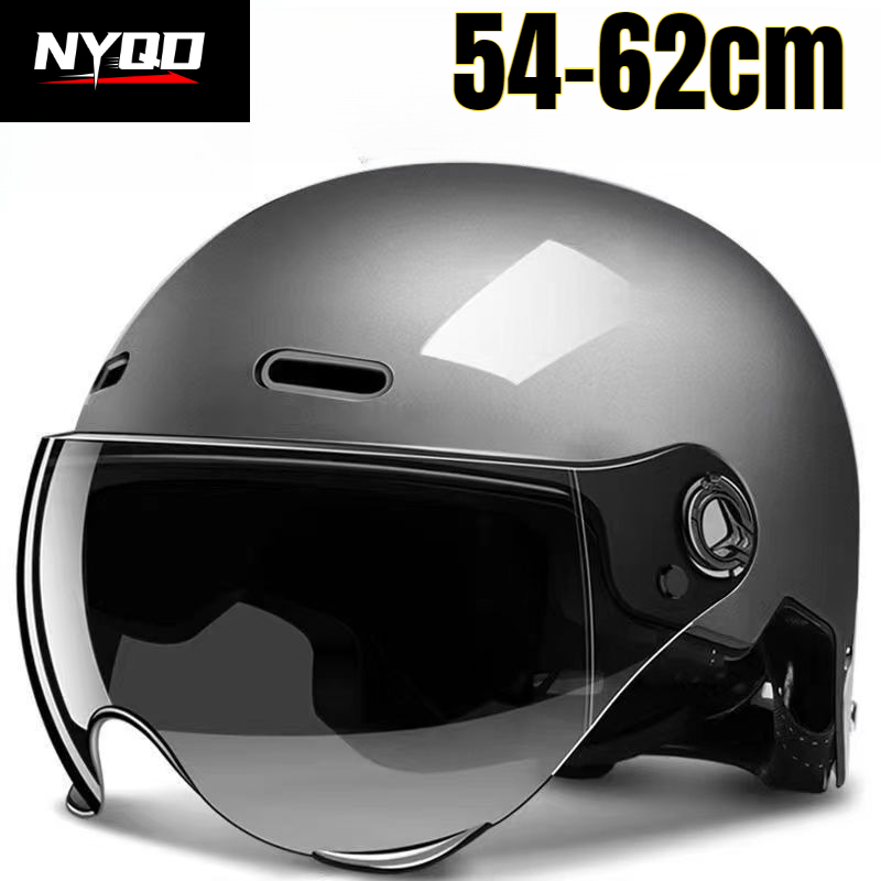 Mountain Biking Helmet - 3C-Zertifizierter Halbhelm mit Schutzbrille für Erwachsene