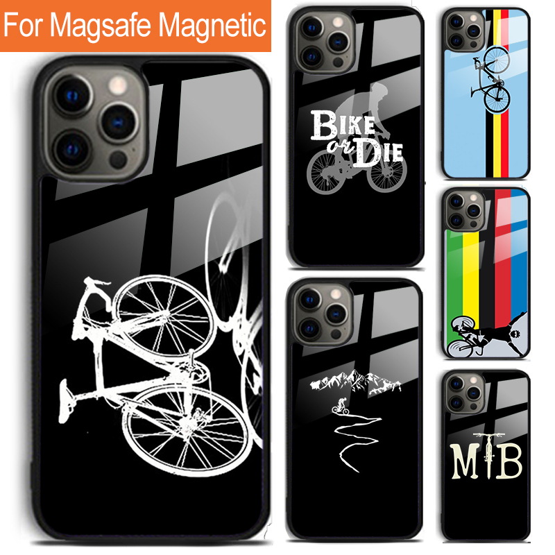 Mountain Biking Logo - Mountainbike Radfahren Radfahrer Handyhülle für iPhone